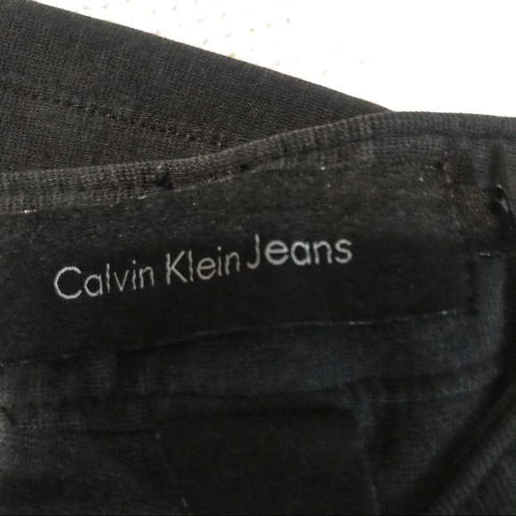 Calvin Klein Jeans Cotton Stretch Black Pants - Picture 6 of 7